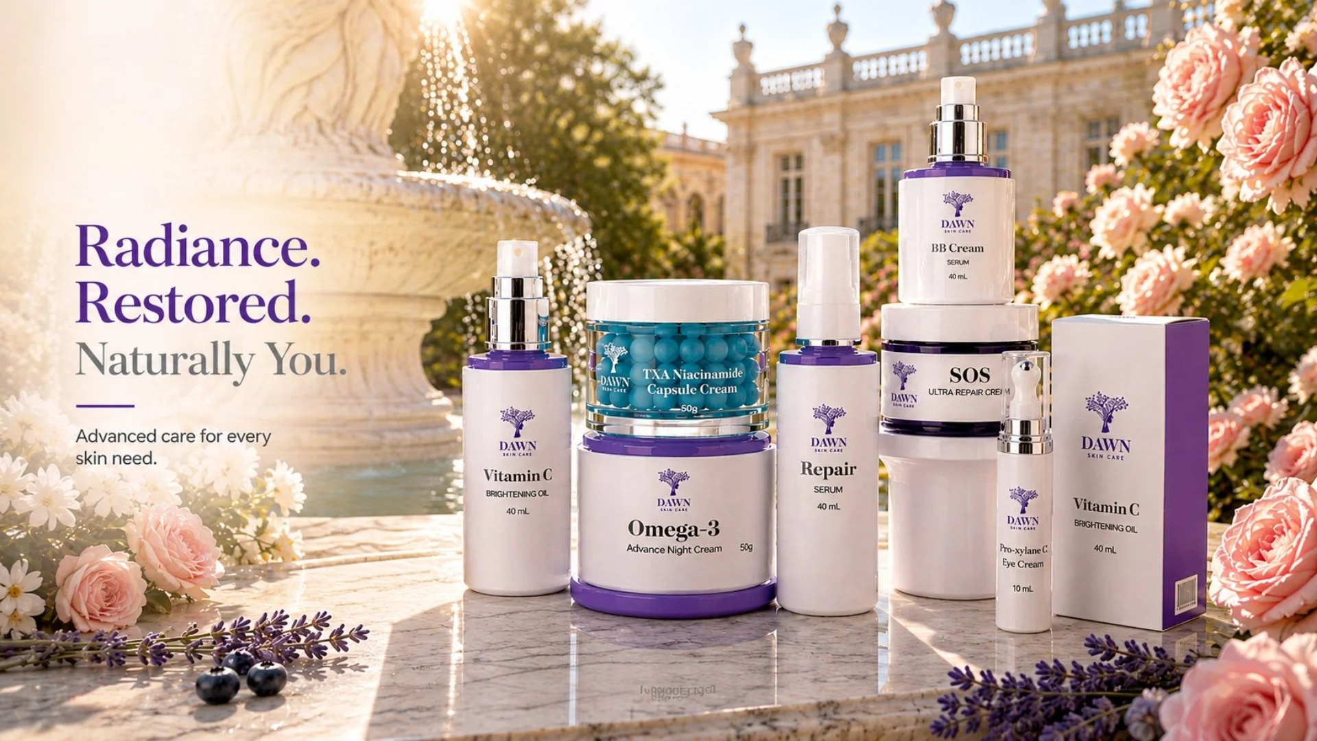 Dawn Skincare daily routine collection